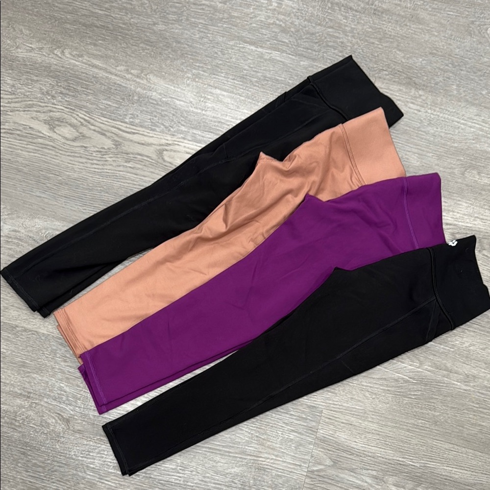 All in Motion Black 4 pairs of Leggings